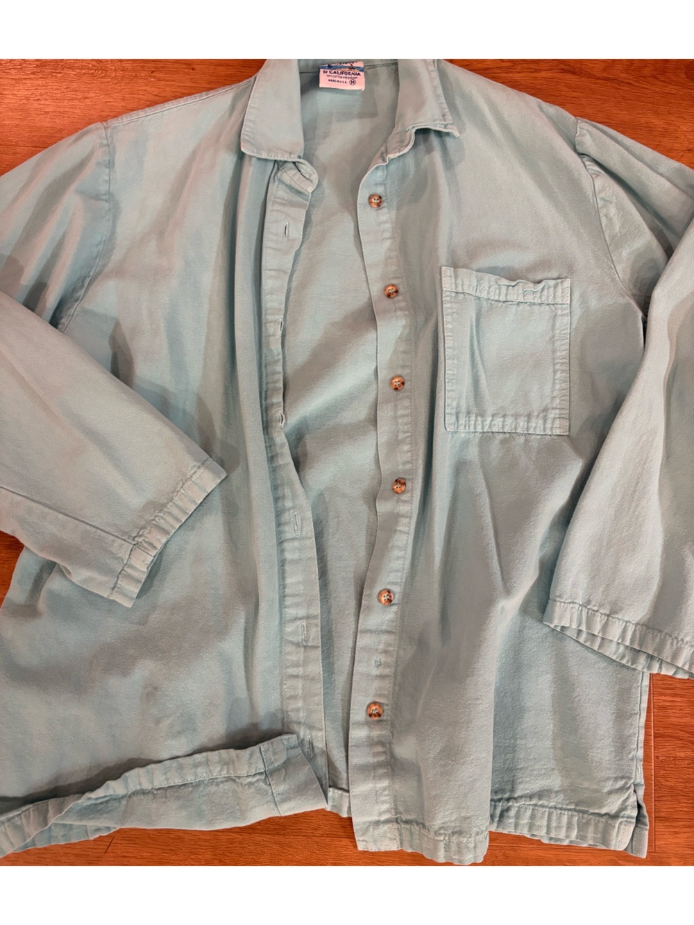 Light Blue Men's Button-Up Shirt